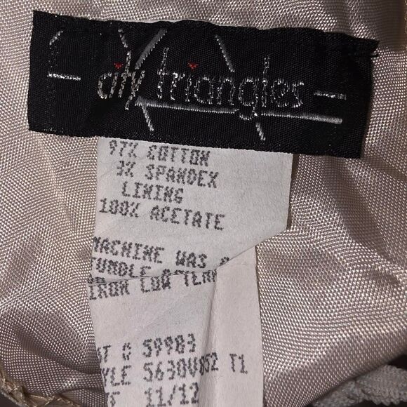Vintage Y2K City Triangles Floral Dress - Picture 4 of 4